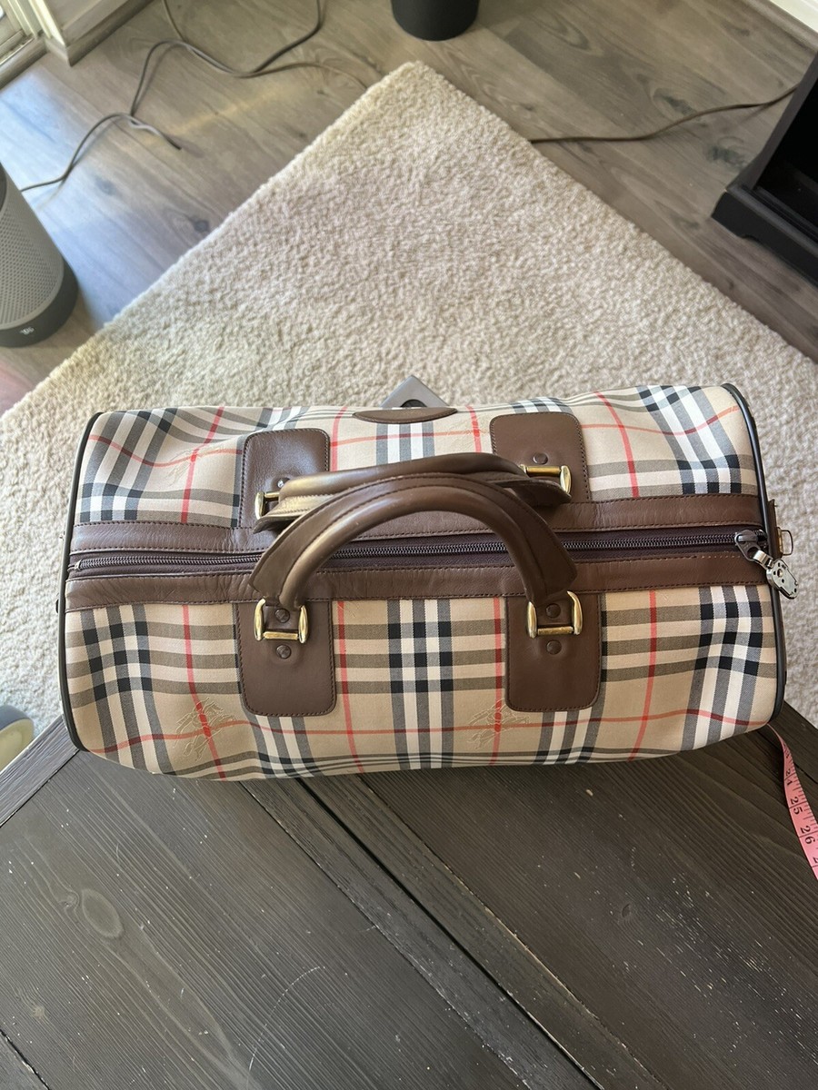 Vintage Burberry Boston Travel Bag | eBay