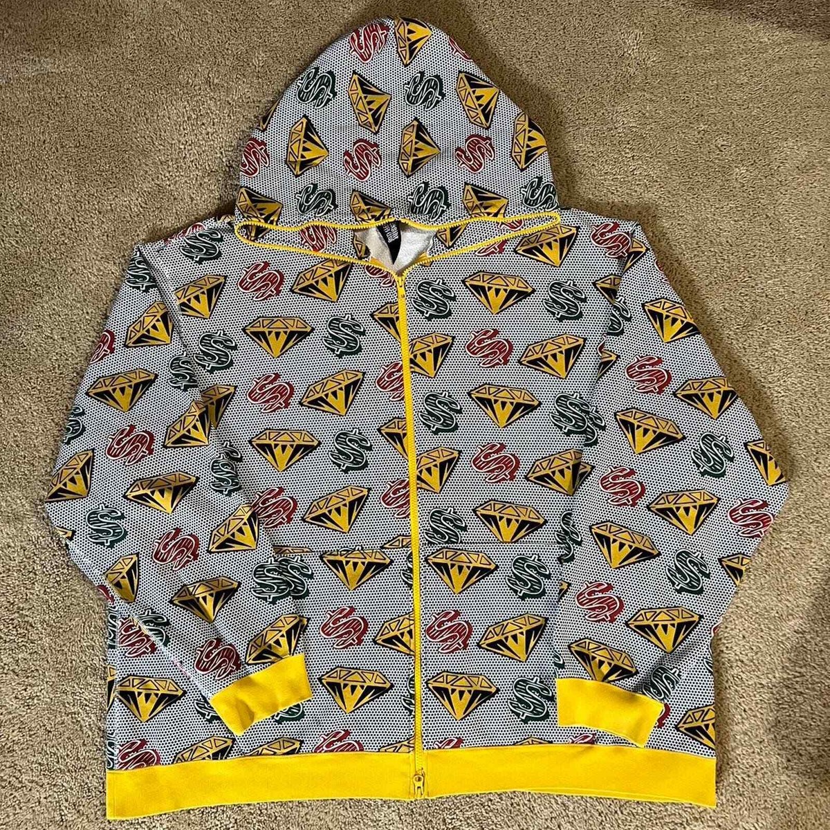 Og billionaire boys club diamonds and dollars full zip hoodie | eBay