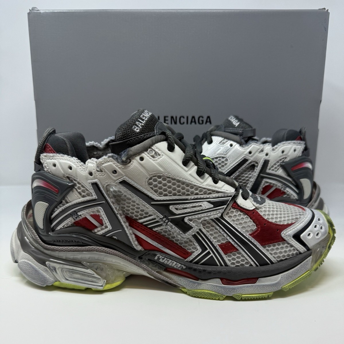 Balenciaga Runner Sneaker Red/Yellow Size 8 US 41 EU | eBay