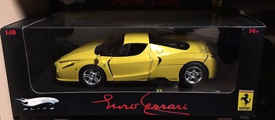 FERRARI ENZO YELLOW BY HOT WHEELS ELITE EDITION 1:18 BRAND NEW IN