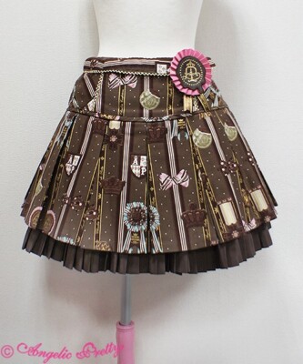 Angelic Pretty Chocolate Rosette Skirt in Brown | eBay