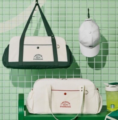 Starbucks Korea 2025 MULTIPLE BAG x LACOSTE Green SUMMER limited