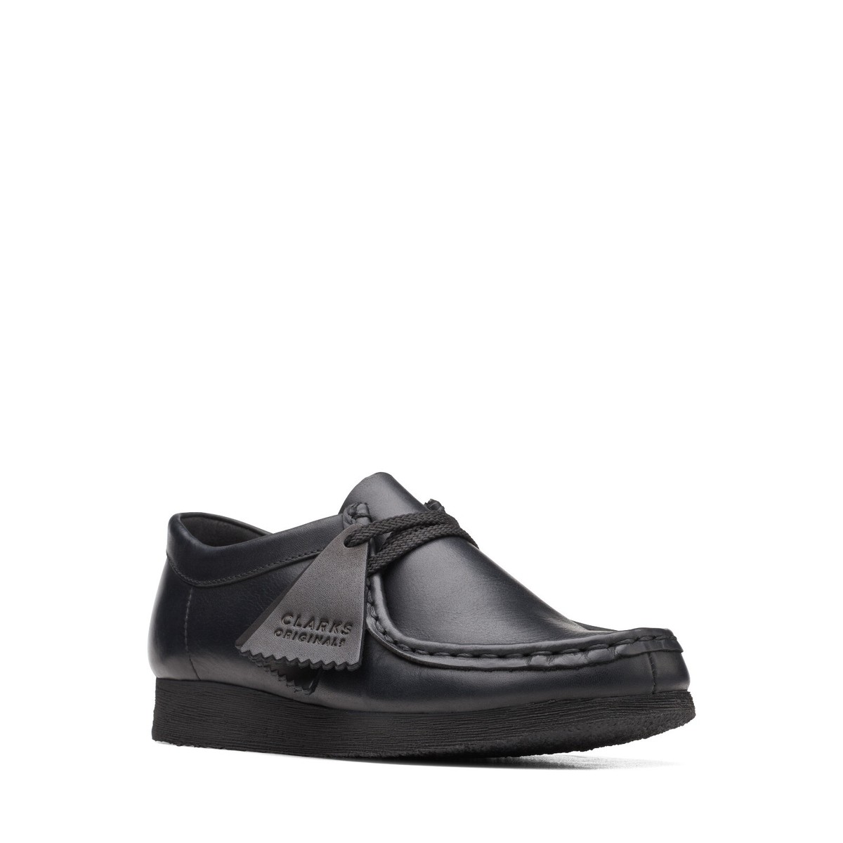 Clarks Kids Wallabee O Black Leather 26168045 | eBay