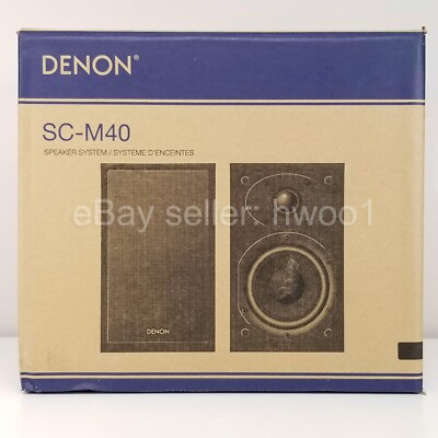 Denon SC-M40 Black Bookshelf Speakers, New in Open Box, RCD-M40 | eBay