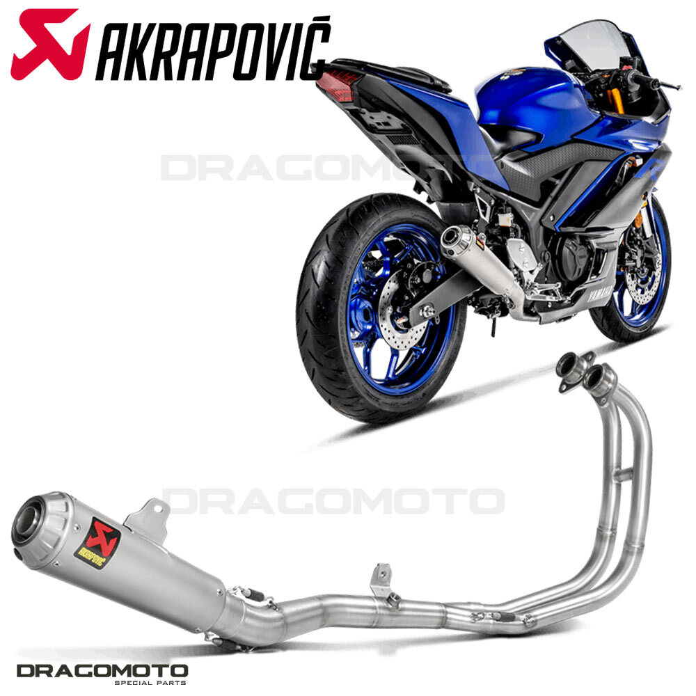 YAMAHA YZF-R25 R3 MT-03 Full exhaust AKRAPOVIC RC S-Y2R1-CUBSS | eBay