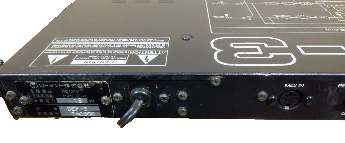 Roland DEP-3 Vintage Digital Multi Effects Reverb EQ Processor