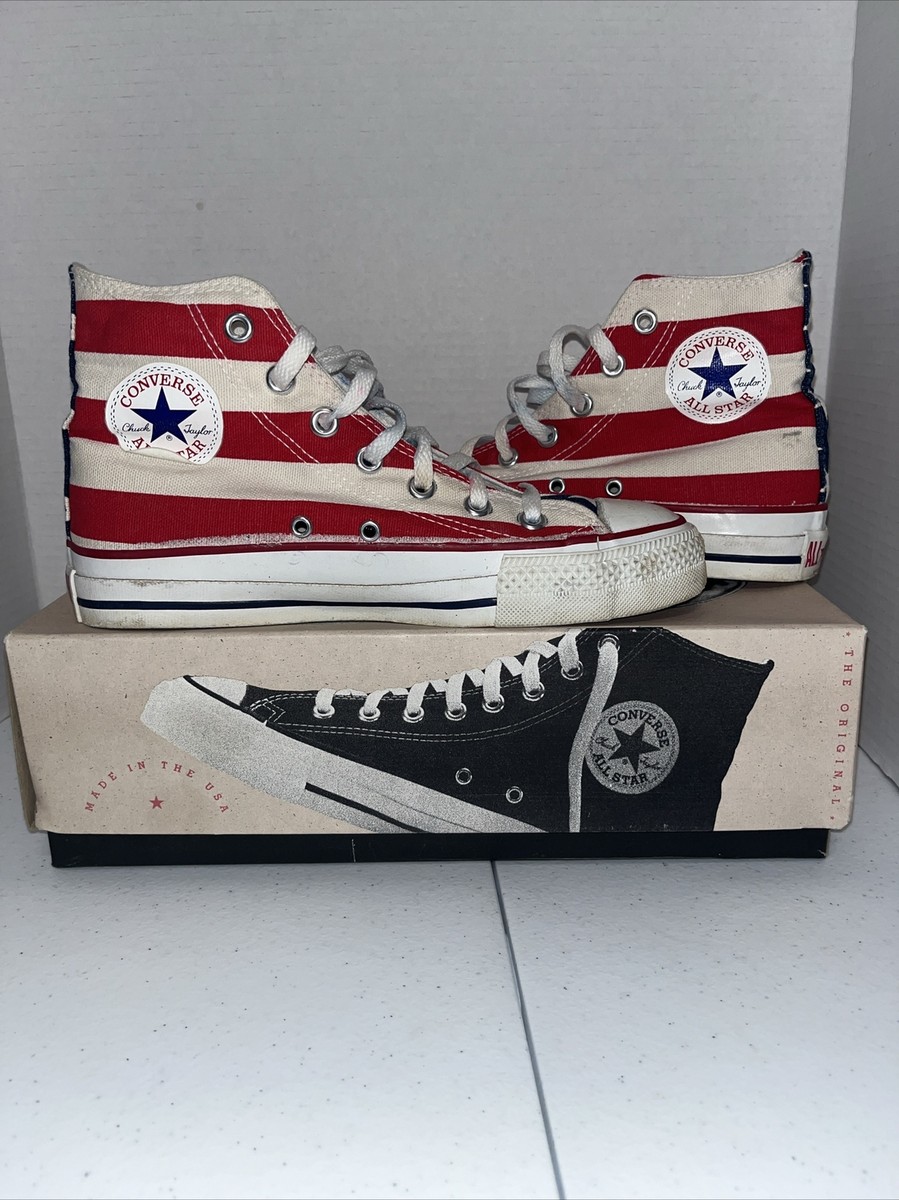 VINTAGE 90s Converse All-Star MADE IN USA High Tops Stars and