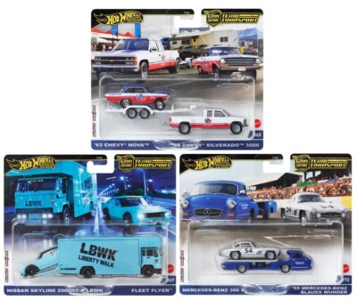 Hot Wheels 2024 Car Culture Team Transport C Case Set of 3 Cars