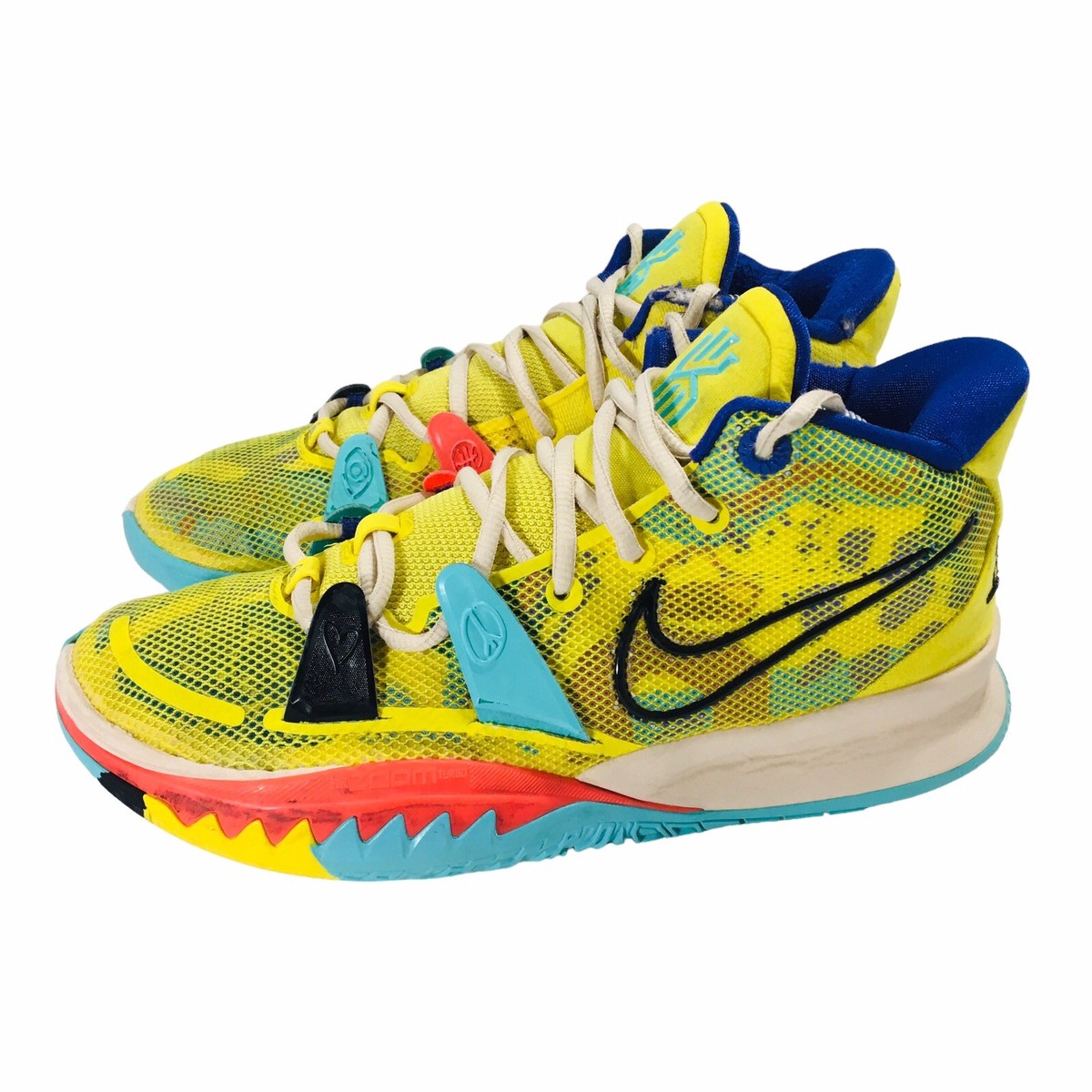 Nike Kyrie 7 '1 World 1 People' Yellow Strike CQ9326-700 Men's Sz