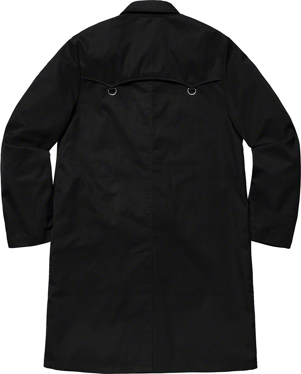 New Supreme D-Ring Trench Coat Jacket Black Spring Summer 2019
