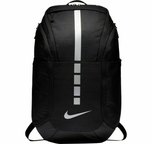 Nike Hoops Elite Pro Backpack Basketball Black Metallic Silver