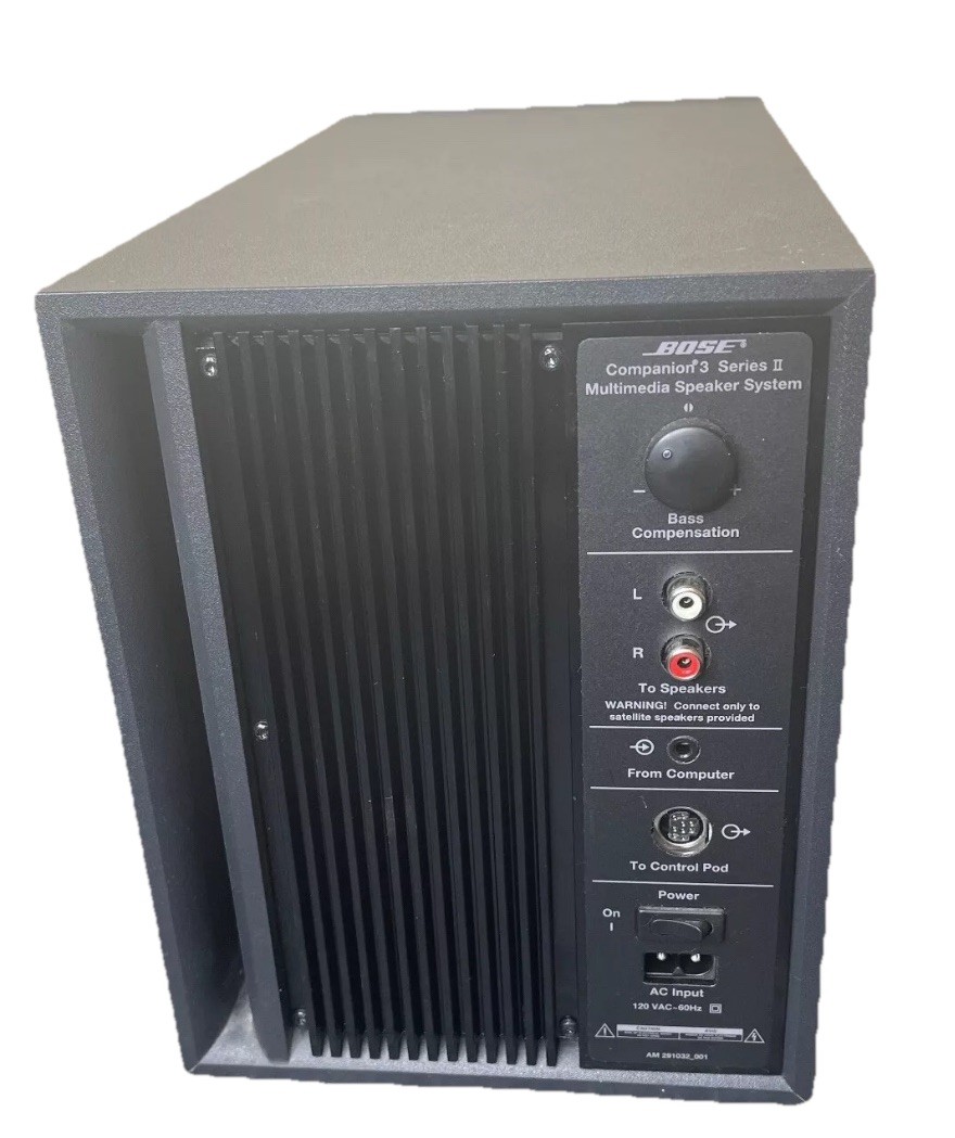 BOSE Companion 3 Series ll Multimedia Speaker System Set Deep Bass