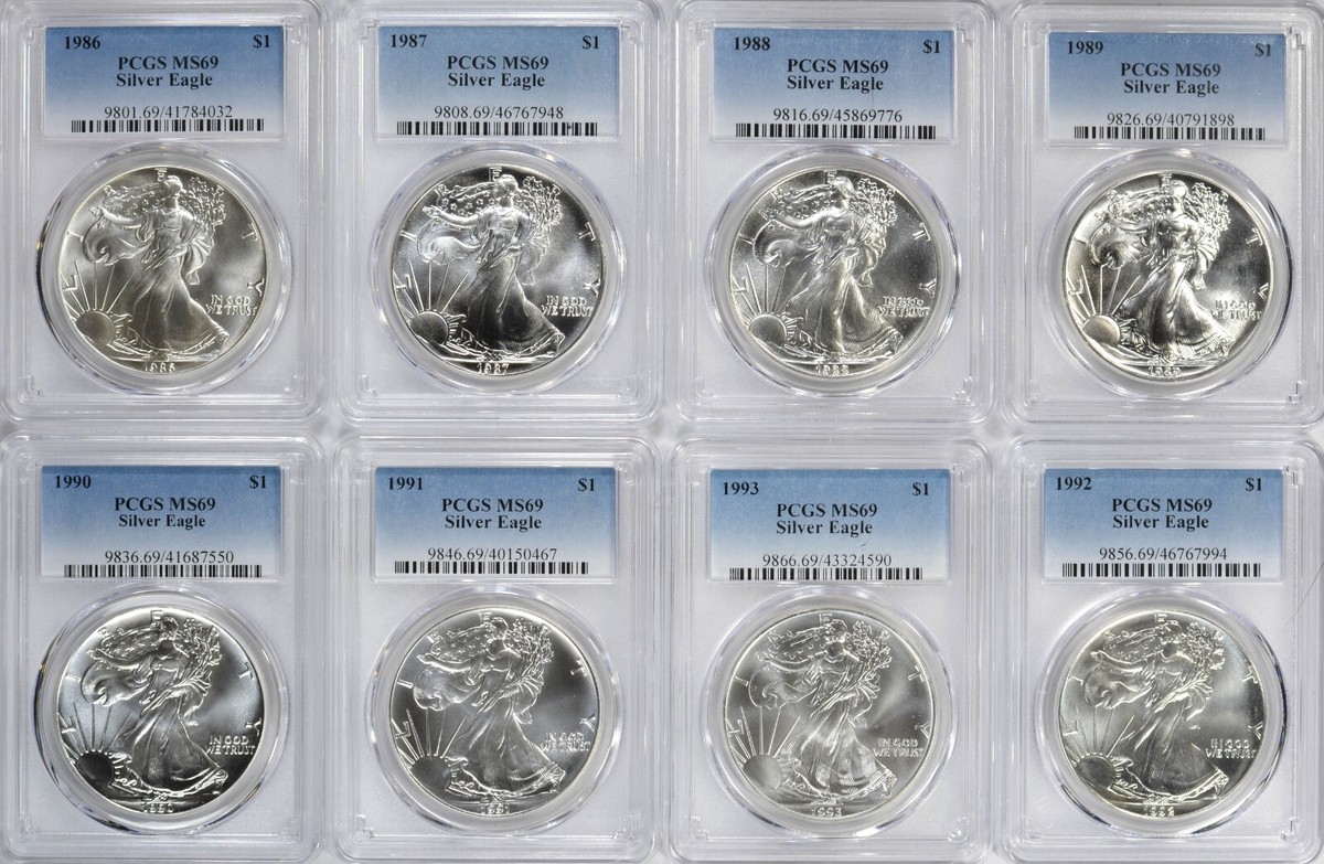 1986-2025 American Silver Eagles Complete 41 - Coin Set Each
