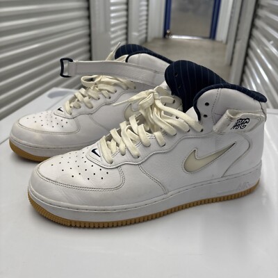Nike Air Force 1 Mid QS Jewel NYC White Midnight Navy Size 11.5