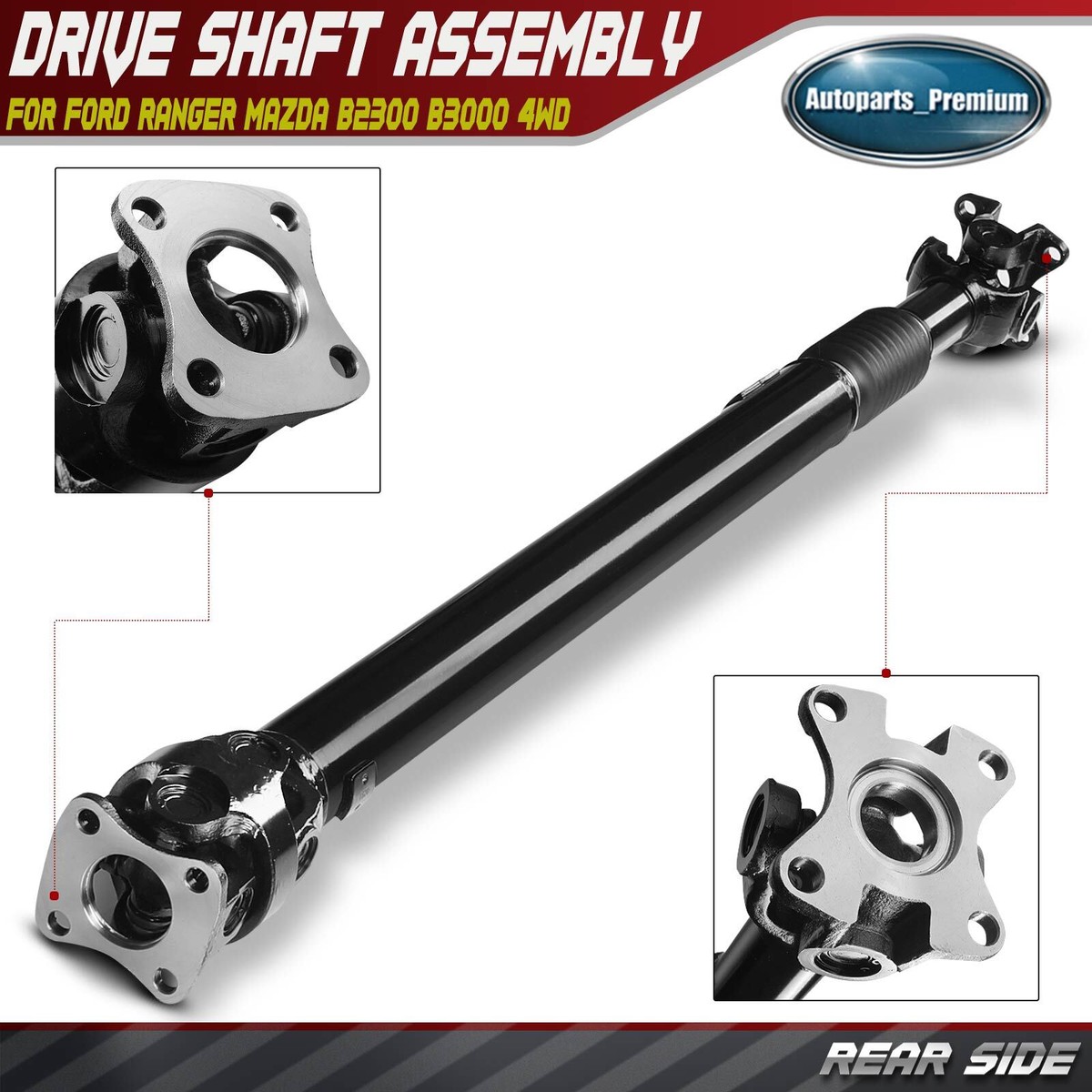 Rear Driveshaft Prop Shaft Assembly for Ford Ranger 90-94 Mazda