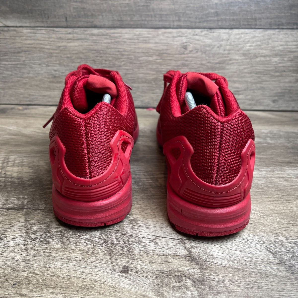 Adidas ZX Flux S32278 Men's 13 Running Shoes Pure Red Lace-Up