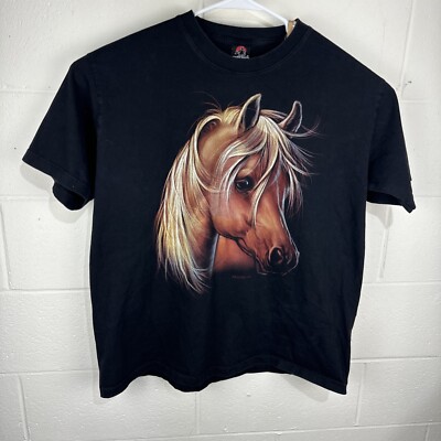 Hero Buff Horse Animal Nature Wildlife Graphic T Shirt XXL Black