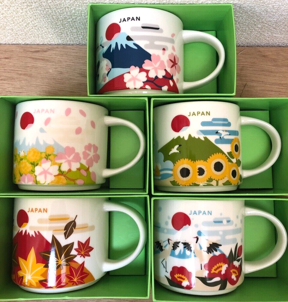 JAPAN Spring Summer Autumn Winter set of 5 Starbucks You Are Here
