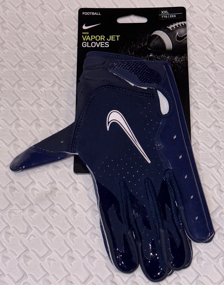 NIKE Vapor Jet 6.0 NFL Skill Players Navy Blue White Football