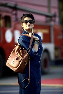 Brand New Ralph Lauren Collection Ricky Drawstring Bucket Bag