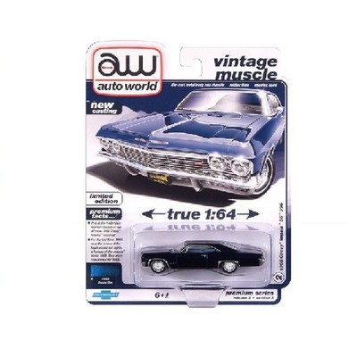 Auto World 1:64 2025 Premium R2A 1965 Chevrolet Impala SS Blue