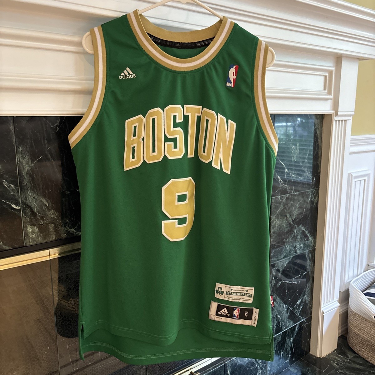 RARE NBA ADIDAS BOSTON CELTICS RAJON RONDO JERSEY ST PATRICKS DAY