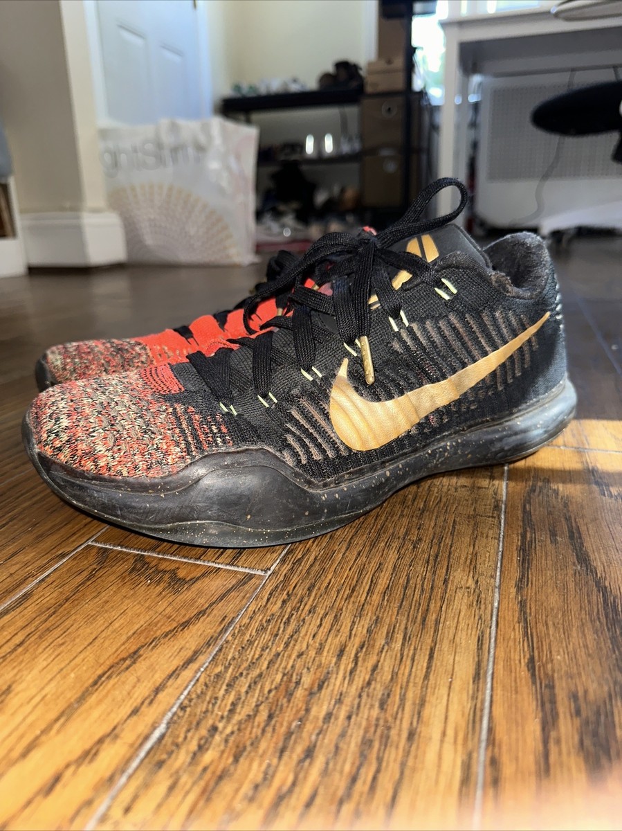 Nike Kobe X 10 Christmas Xmas Elite Low 5 Rings Size US 10.5 | eBay