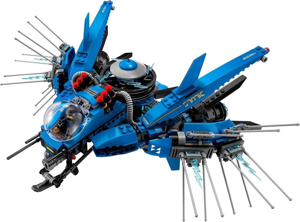 Lego 70614 NinjaGo Movie Jay's Lightning Jet Anime 876 Pieces New