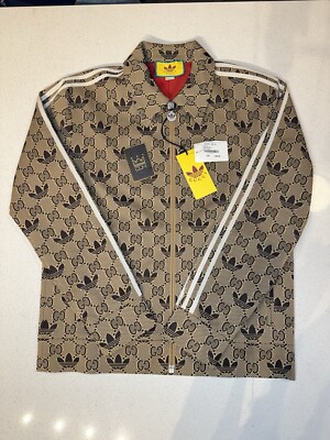 GUCCI X ADIDAS GG TRACK ZIP JACKET MENS SIZE XL | eBay