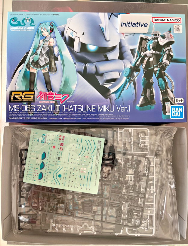 RG 1/144 MS-06S Zaku II Hatsune Miku Ver. Premium Bandai Limited