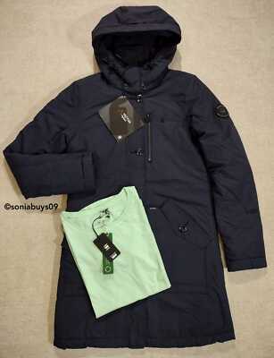 G-Star RAW Women's Vodan Padded Slim Parka Hooded Jacket and Tee