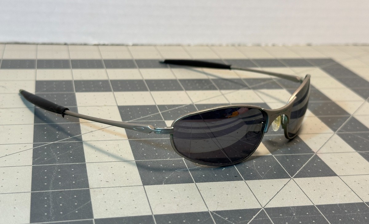 Oakley A Wire Silver Frame Sunglasses Vintage A-Wire from the 90s