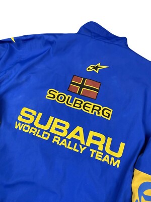 Vintage Embroidery Subaru World Rally STI Team Racing Jacket. | eBay