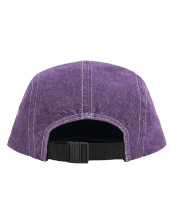 Supreme Denim Camp Cap Purple SS25 In Hand Ships Quick Washed Box