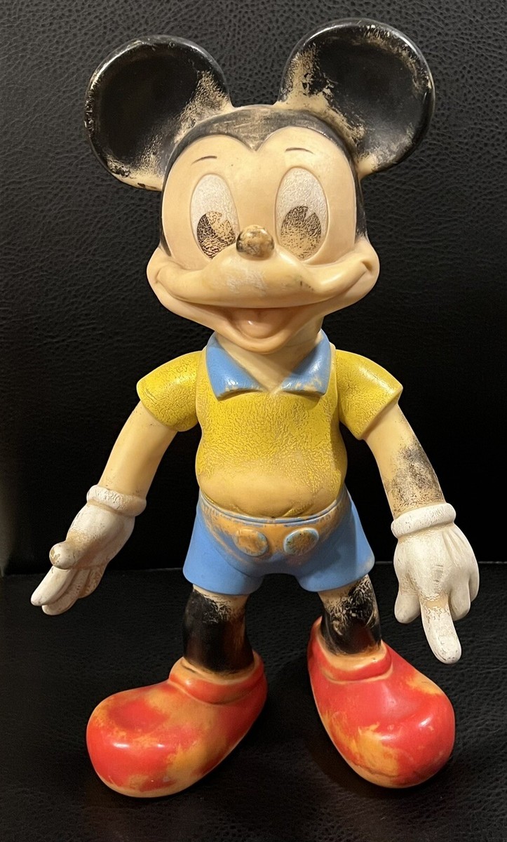 Vintage 1962 LEDRAPLASTIC ITALY Disney MICKEY MOUSE 14” Rubber