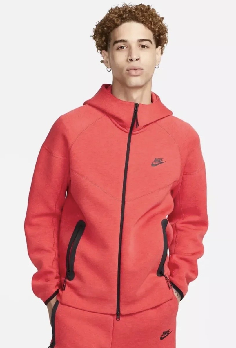 Nike Tech Fleece Hoodie Jacket Light University Red FB7921-672
