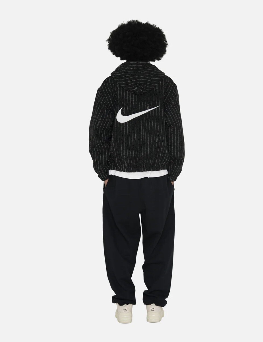 Nike x Stussy Striped Wool Jacket Black SIZE S [ORDER CONFIRMED