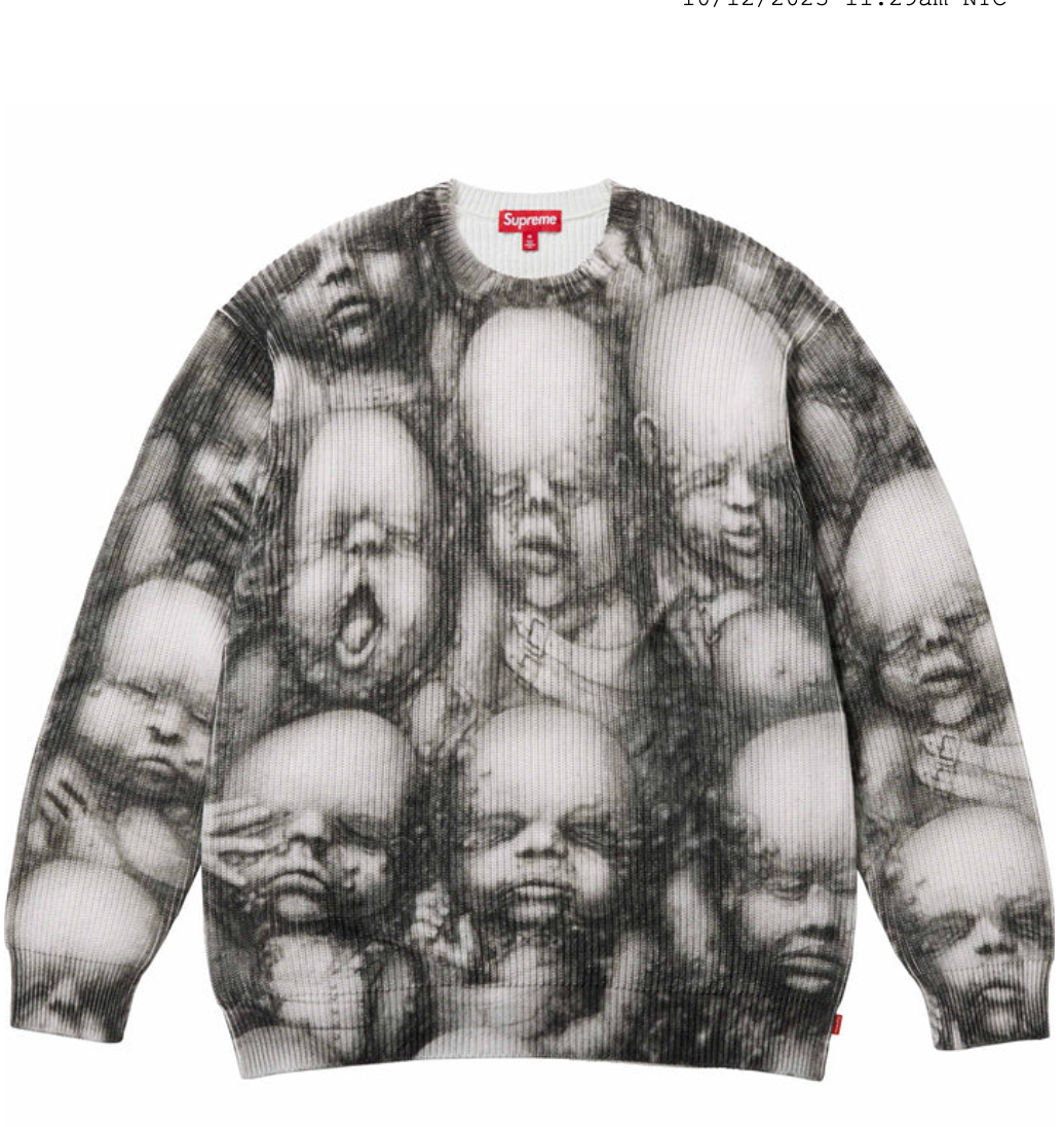 Supreme H.R. Giger Sweater Multicolor Baby F/W 23 Size Large | eBay