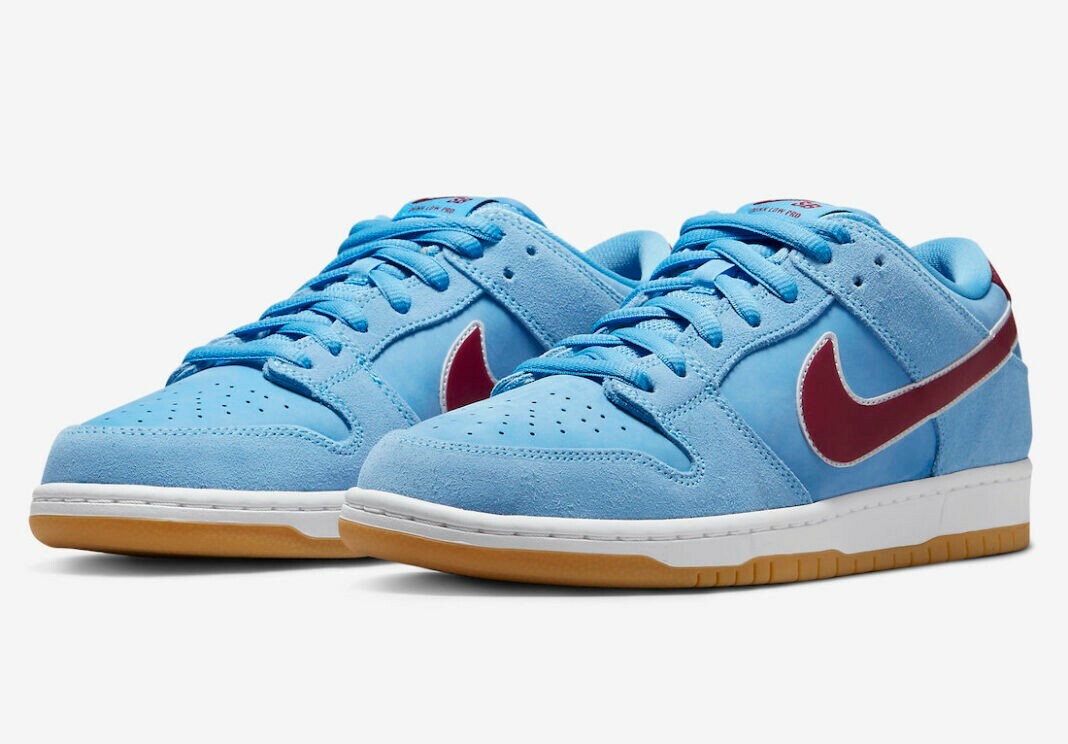 Nike SB Dunk Low Pro Phillies/Valor Blue and Team Maroon men's