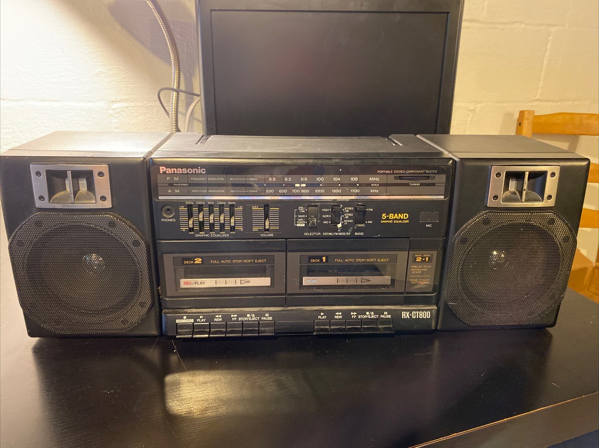 Panasonic RX-CT800 Portable Boombox AM FM Dual Cassette vintage | eBay