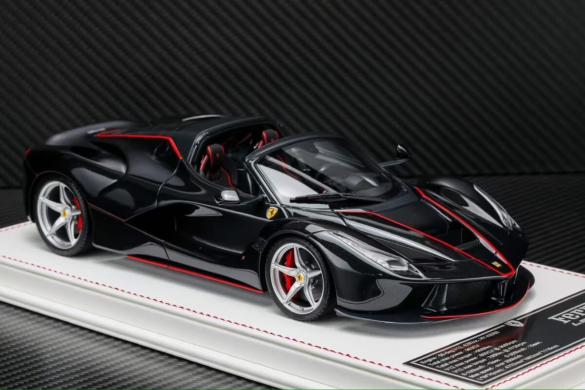 Ferrari LaFerrari Aperta (Black/ Red Stripes) [Davis & Giovanni] 1