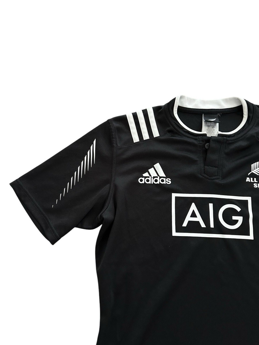 Adidas New Zealand All Blacks Sevens Men's Size Large Rugby Jersey