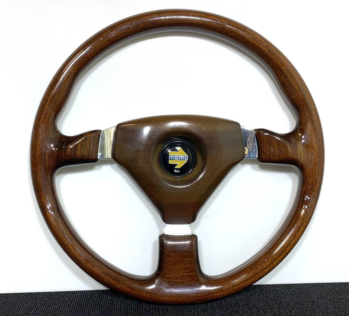 MOMO Veloce Racing Wood Steering Wheel 350mm 1991 Vintage JDM