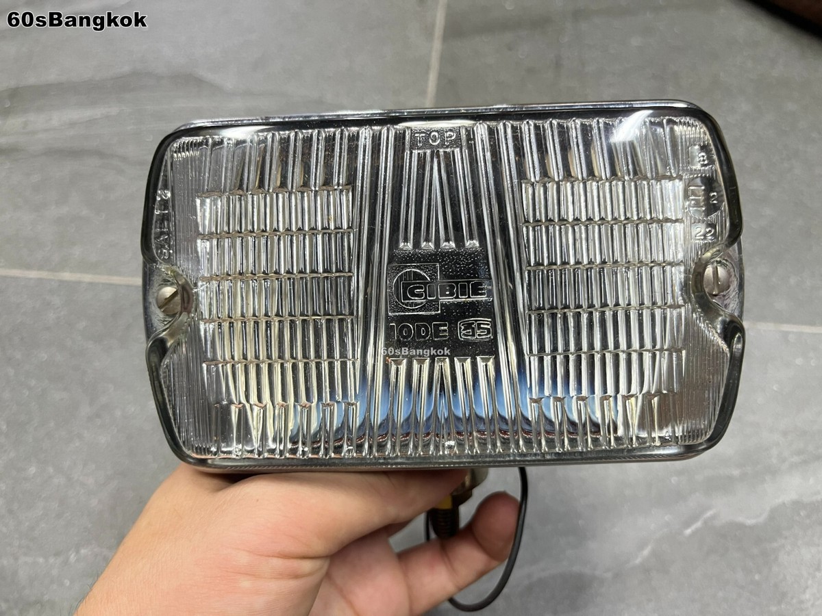 CIBIE IODE 35 CHROME FOG LIGHT 12V. CLEAR LENS 1 Pcs. NOS Made in