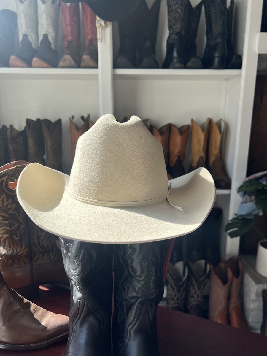 Eddy Bros Custom 7 56cm Vintage Silver belly Cowboy Hat | eBay