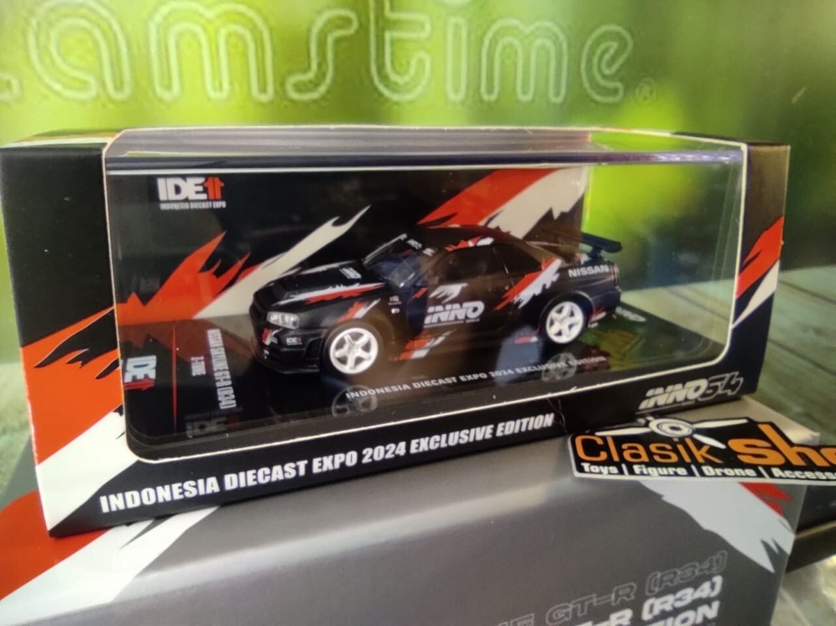 CHASE CAR - INNO64 Nissan Skyline GT-R R34 Z-TUNE Black Indonesia