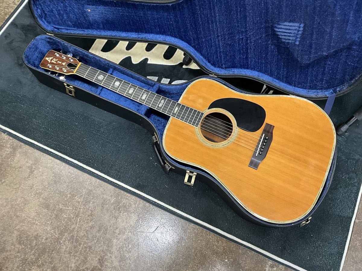 Aria W-400 Acoustic Dreadnought guitar made in Japan 1970s B