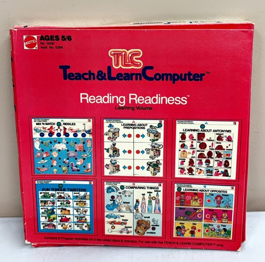 1982 Mattel TLC Teach & Learn Computer Reading Readiness No. 5006