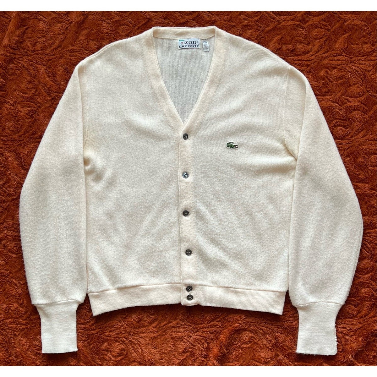 Vintage 70's Lacoste Izod Cardigan | eBay