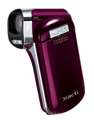 SANYO Xacti DMX-CG110R Digital Movie Camera Red Tested and Working